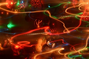 ヒョウタンに光