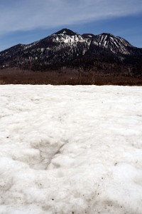 雪原と燧ケ岳