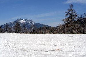 雪原と燧ケ岳